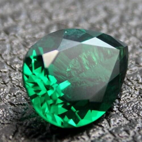 Joanlyn Emerald Pear Shaped Faceted Gemstone Teardrop Cut Emerald Gem Tsavorite Color Emerald Multiple Sizes to Choose C36E