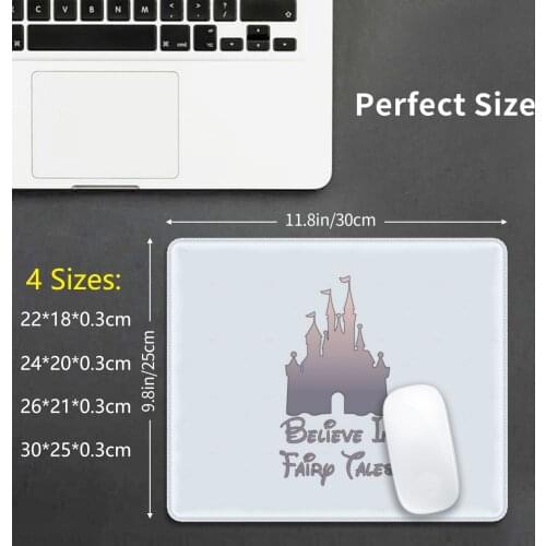 Believe In Fairy Tales-Rose Gold Mouse Pad DIY Print Believe In Fairy Tales Mpopsmsocks Wdw Sleeping