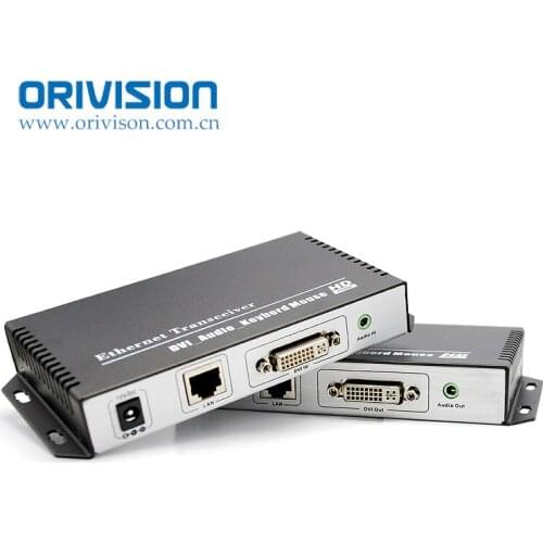Professional 1080P USB DVI KVM Extender up to 120m over Cat5e/6 cable transmit DVI/Audio/keyboard/mouse signal