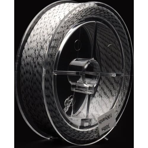 2 pcs 100 Yards 30LB Double Color Fly Line Backing Polyester Braided Fly Fishing Trout Backing Line No Stretch Fly Backing Line