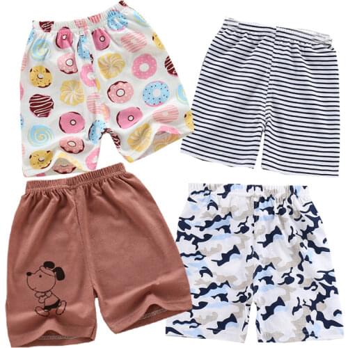 2021 Summer Baby Shorts Kids Beach Shorts Toddler Boys Home Wear Girls Clothing