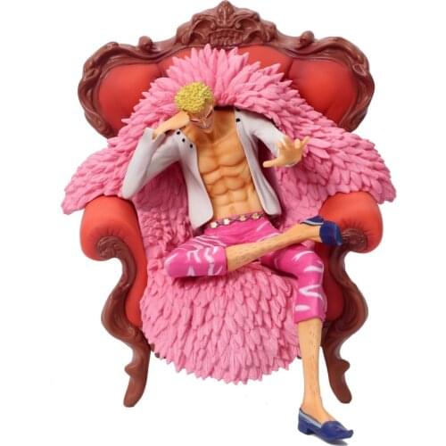 Cute Anime One Piece Portrait of Pirates Donquixote Doflamingo DX Ver. GK PVC Action Figure Statue Collectible Model Toys Doll