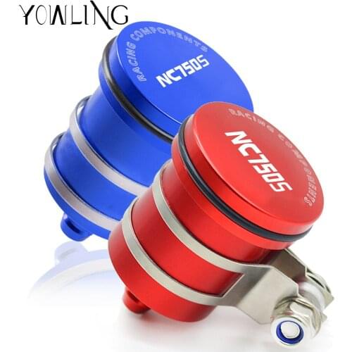 Motorcycle CNC Rear Brake Fluid Reservoir Clutch Tank Cylinder Master Oil Cup Cover for HONDA NC750 S NC750S 2014 2015 2016