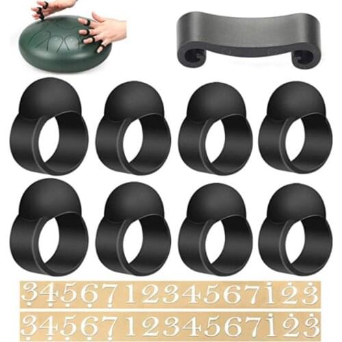 Tongue Drum Tool Kit Percussion Musical Accessories Finger-cot Drumstick Support Stickers