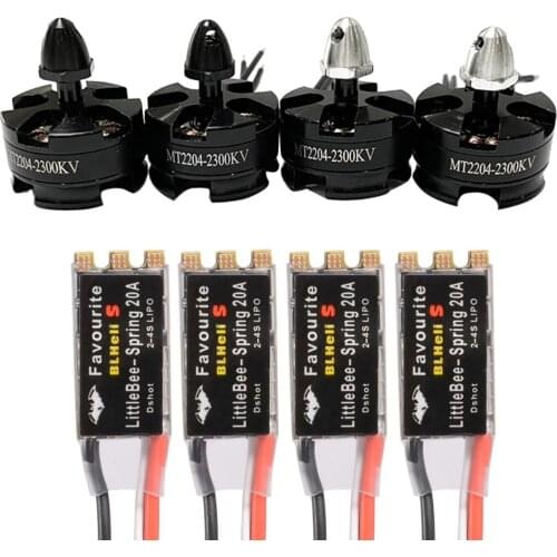 RS2204 2300KV 2204 CW/CCW Brushless Motor & FVT Littlebee 20A BLHeli-s SPRING ESC for FPV Racing Quad Motor FPV Multicopter