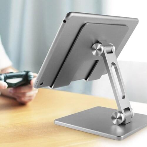 Tablet Stand Foldable Portable Phone Stand Dual Axis Adjustable Lazy Phone Tablet Bracket for iPad iPhone Tablet Accessories