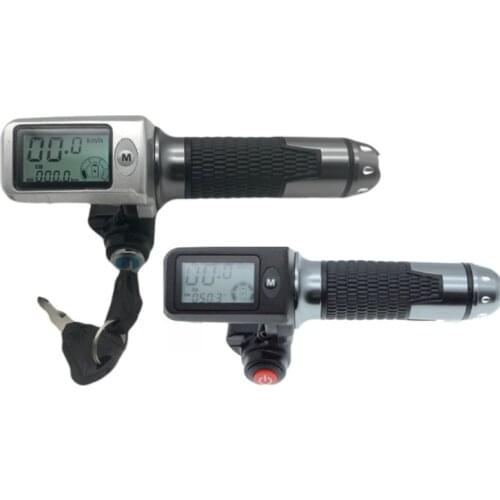 Speedometer/odometer+throttle+LCDdisplay36v48v60v+lock/cruise+battery indicator electric scooter bike MTB tricycle DIY part