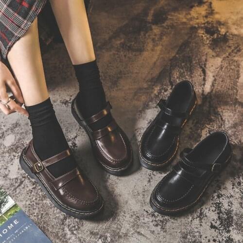 British Elegant Retro Oxford Shoes For Women Brown Black Leather Moccasins Classics Lady Office Mules Flats Platform Loafers New