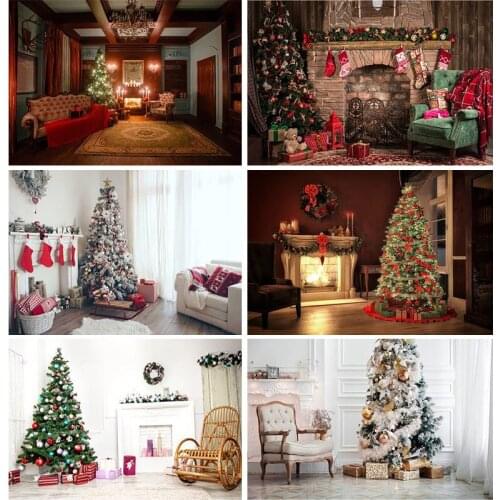 SHUOZHIKE Vinyl Custom Christmas Day Photography Backdrops Prop Christmas Festival Theme Photo Studio Background 20915SD-04
