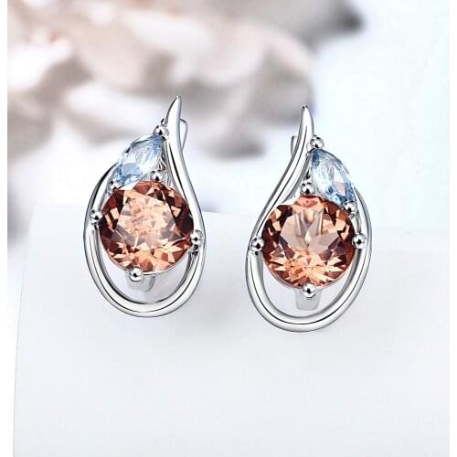 Zultanite султанит изменение цвета Sterling Silver Earring Women 4.6 Carats Created Diaspore for Birthday Anniversary Gifts