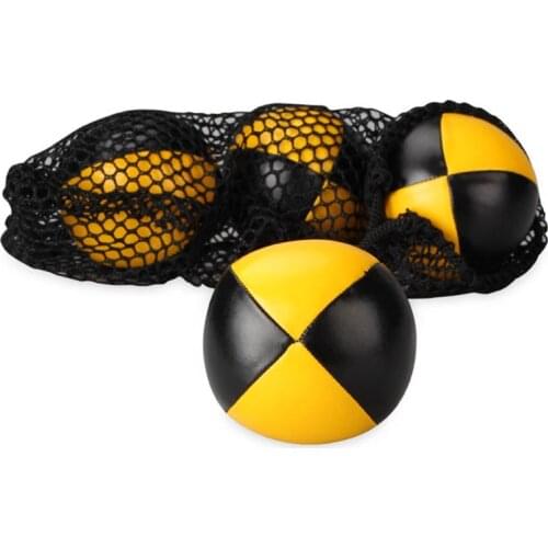 3PCS Net Set Suit Professional Juggling Ball Acrobatics Toss Ball Educational Toy Children Fun Sports Pu Soft Juggling Ball Toys