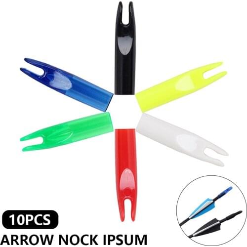 30pcs Archery Plastic Arrow Nock Arrow Tail Nock Pin Hunting For OD6/8mm Wood Bamboo Arrow Shaft Hunting Accessory Arrow Nocks