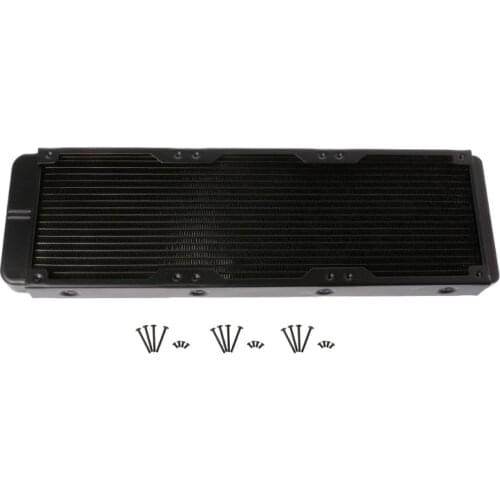 360mm Aluminum Computer Radiator Water Cooler 18 Tube CPU Heat Sink Exchanger B85A