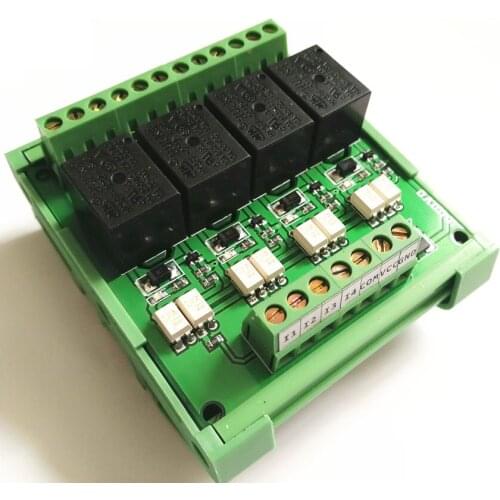 4-way relay module photoelectric isolation single-chip microcomputer drive control amplifier board PLC