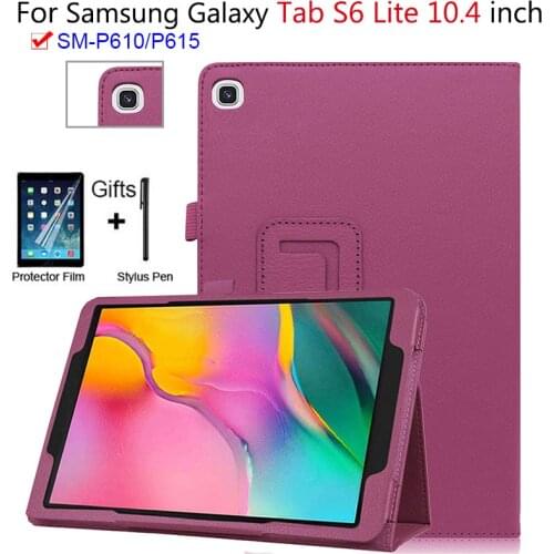 2020 For Samsung Galaxy Tab S6 Lite 10.4 2020 P610 SM-P610 P615 Case cover Tablet shell Protective Case+ Pen+Film
