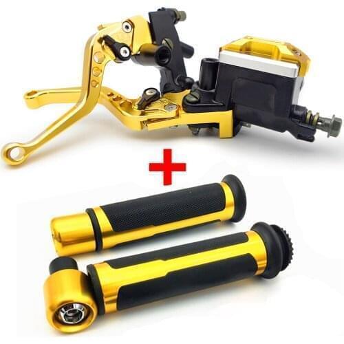 CNC Motorcycle Brake Clutch lever Motocross Grip Handlebar For nc750x cbr600rr yzf r125 gsxr 1000 s1000xr z900 shadow z650