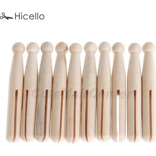 10pcs Wooden Peg Dolls Wood People Unpainted Sticks Montessori Toys Unfinished Natural Puppet Base Decoration Hicello