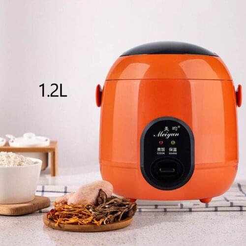 ZK30 220V Mini Travel Rice Cooker Food Steamer Meal Cooking Pot Multifunctional Portable Heating Lunch Box Soup Porridge 1.2L