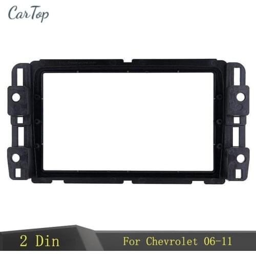 Double Din For Chevrolet Aveo Lova Captiva Epica 06-11 Stereo GPS Frame Trim Kit Refitting Mount Install Bezel Kit