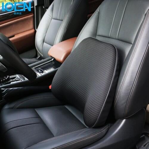 LOEN Memory Foam Breathable Healthcare Lumbar Cushion Back Waist Support Travel Pillow Car Seat Home Office Pillows Relieve Pain