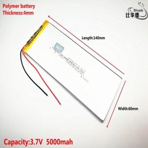 Good Qulity 3.7V,5000mAH 4060140 Polymer lithium ion / Li-ion battery for tablet pc 7 inch 8 inch 9inch,mp3,mp4