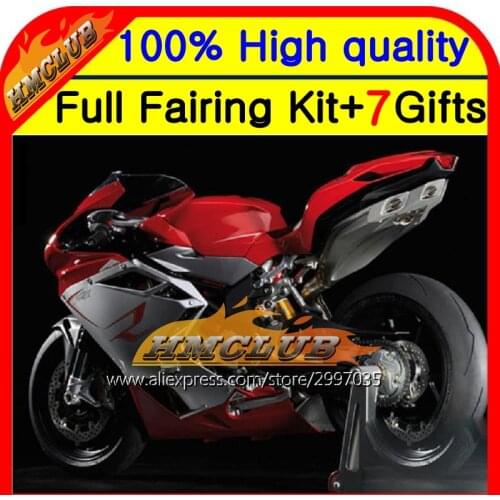 Body For MV Agusta F4 Red silver 05-06 R312 750S 1000 2005 2006 4HM75 R 750 1000R 312 1078 Red silvery 11 MA 05 06 Fairing