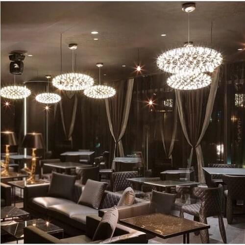 Creative modern LED Chandelier Simple personalized restaurant lamps Nordic bar fireworks ball lightings Dining babysbreath lamps