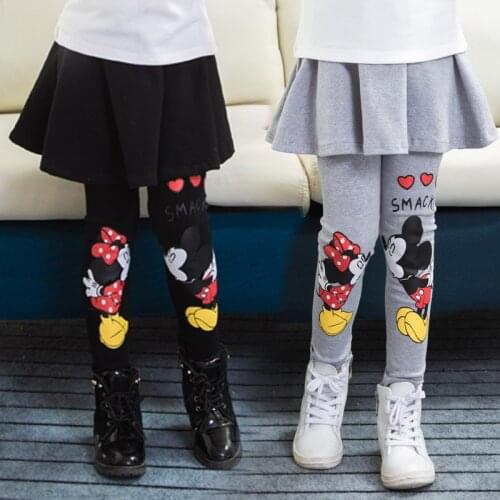 Girl Legging Cute Cartoon Skirt-pants Cake Skirt Baby Girl Winter Warm Leggings Childrens Girls Skirt Pant Bootcut for 2-7T