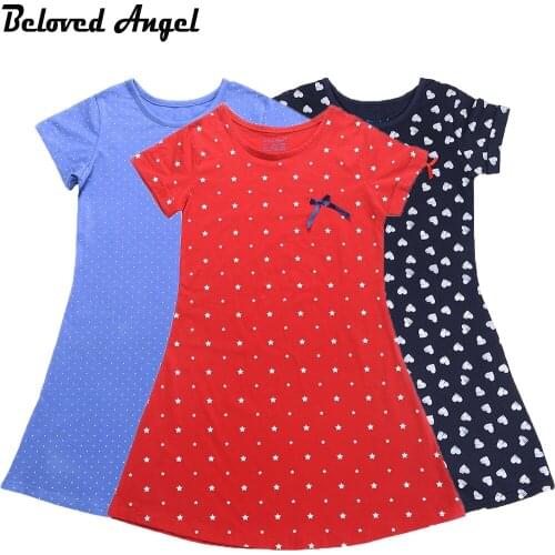 2017 Summer Short Sleeves Girls Vintage Dresses Child Princess Clothing School Kids Clothes Baby Costumes Teens Dress Party Wear