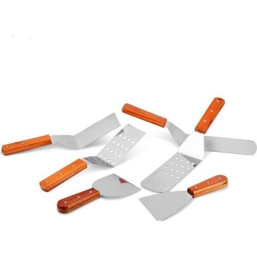 Stainless Steel Spatulas Dough Cutter Potato Knife Steak Shovel Salad Scraper Chopper Turners Pizza Peels Cake BBQ Baking Tools
