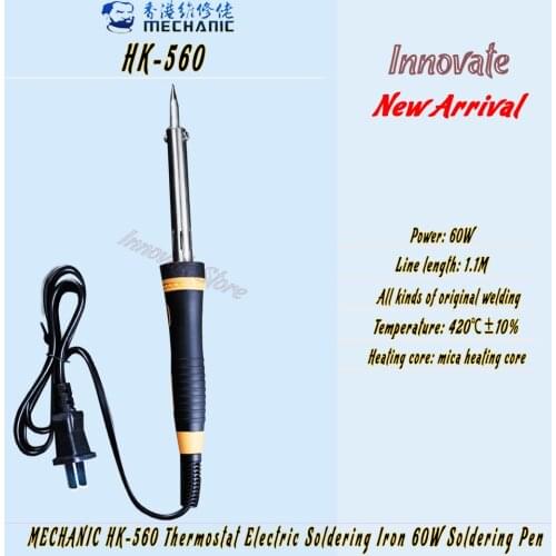MECHANIC HK-560 Electric Soldering Iron External Heat Type Constant Temperature 60W Welding Pen Welding Maintenance Tool