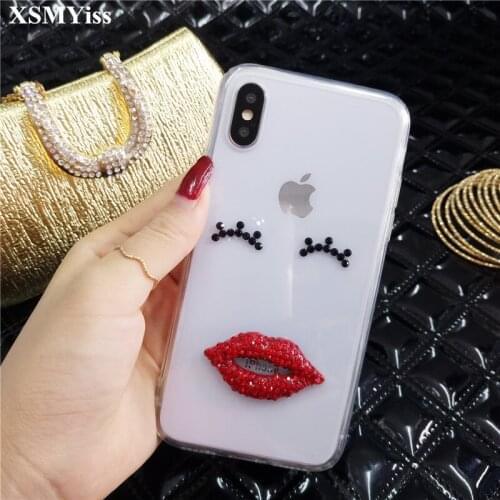 XSMYiss Bling Rhinestone Diamond Case Cover For Samsung A9 A8 A6 PLUS A50 A70 A80 j4 j6 j8 2018 Lovely Soft phone Case Cover