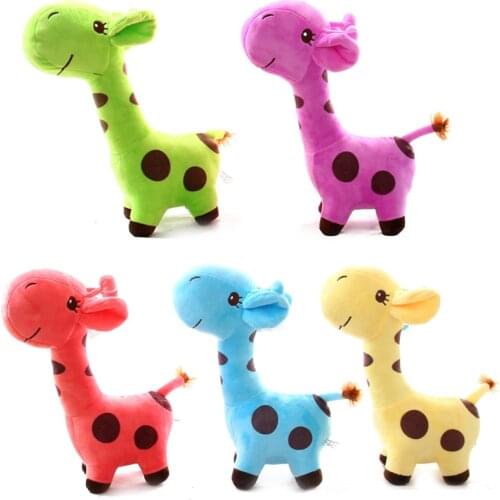 New Kawaii Plush Giraffe Stuffed Animal Cartoon Doll Soft Plush Toy Outdoor Game Funny For Kid Baby Birthday Gift Toy18*8CM