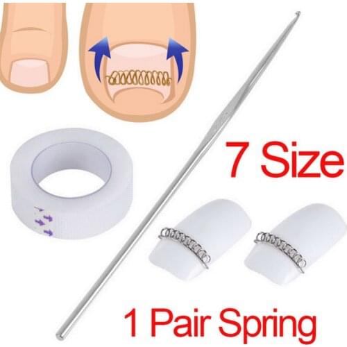 One pair spring+tool Fixer pedicure Recover foot care nail tool Correction file acronyx wire corrector for toes ingrown toenails