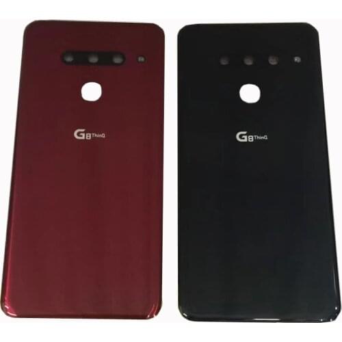 Original Glass Material Battery Cover For LG G8 ThinQ LM-G820N Battery Door Back Glass Housing Cover Repair Parts With Adhesive