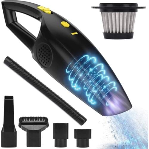 Rechargeable Cordless Handheld Vacuum, Powerful Car Hand Vacuum Cleaner, 2200Mah Lithium Battery Portable Vacuum For Cars, Home