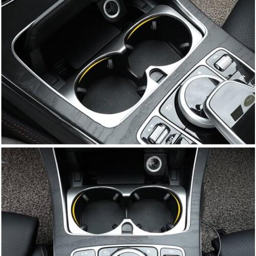 Cup holder trim For Mercedes w213 amg Mercedes w205 amg/glc x253 coupe amg mercedes c class accessories w205 interior trim
