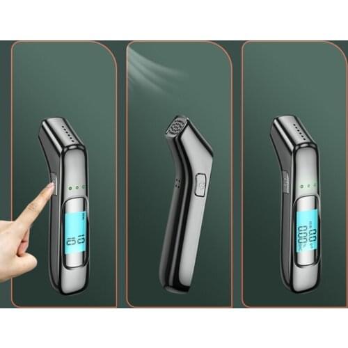 Portable Respirator Alcohol Detector Tester LCD Screen Digital Display Breath Analyzer for Personal Professional Use