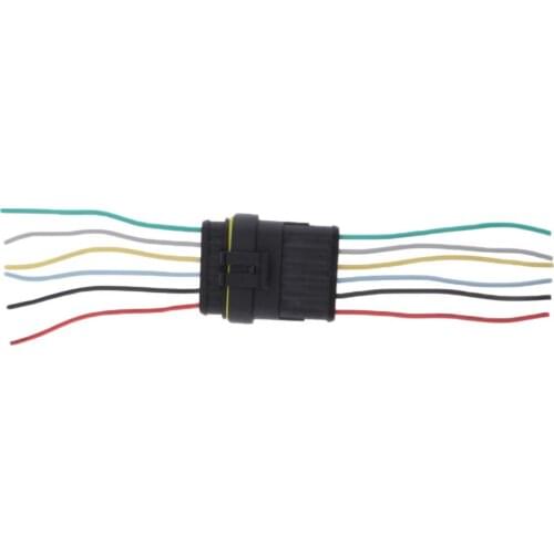 Wire Automatic Connector Plug 6 Pins Sealed Waterproof for Car, Truck, Boat, Motorcycle, and other Wire Connections