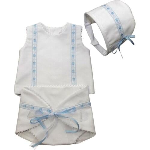 My daughter and I set 1 Mes-24 months excellent handmade Unisex diaper and Hood sleeveless shirt Ambrosia collection