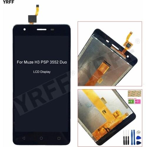For Prestigio Muze H3 PSP3552DUO psp 3552 Duo LCD Display Touch Screen Digitizer Glass Panel Sensor Assembly Ggood Quality