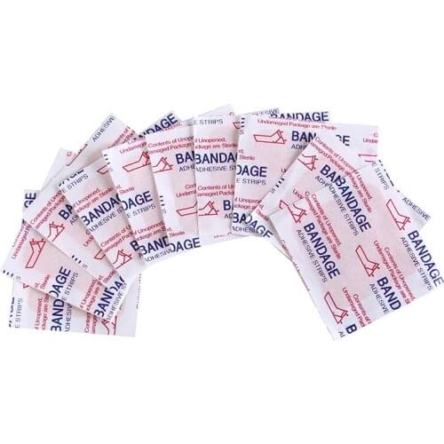 10Pcs Hot Sale NEW Waterproof Skin Color Square Band Aid Band Aid Adhesive Bandages For Outdoor Wound Closure Brand new