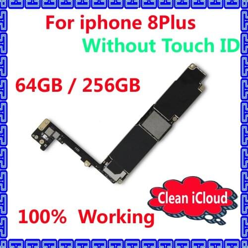 100% working Original IOS system Logic board without iCloud for iphone 8 Plus 64GB 256GB Motherboard Unlocked mainboard+Chips