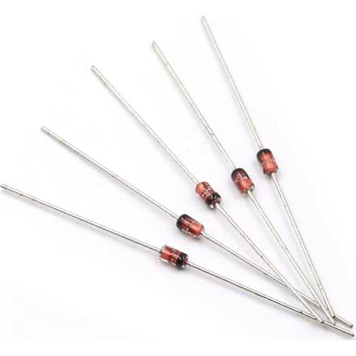 100pcs 1W Zener diode DO-35 1N4728A 3V3 1N4727A 3V0 1N4733A 5V1 1N4732A 4V7 1N4731A 4V3 1N4730A 3V9 1N4729A 3V6