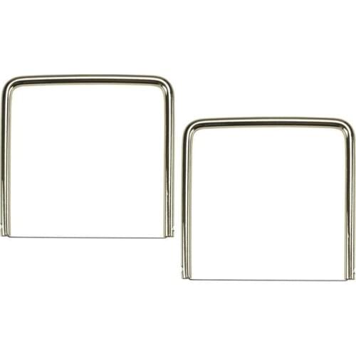 2pcs Stainless Steel Cheese Slicer with Wire Handheld Butter Cutter Kitchen Tools for Soft Hard Block Cheese (Golden)