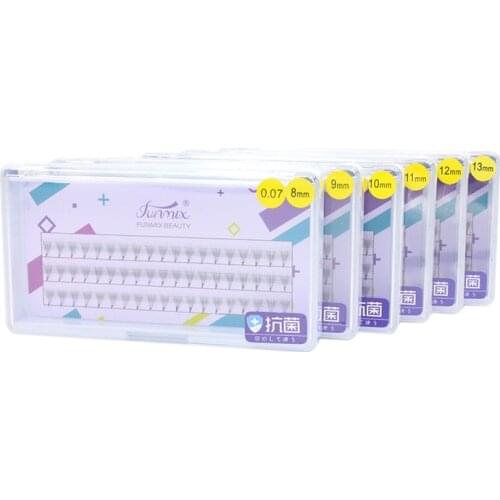 2018 Premium 5D Mink Eyelash Extension Knots Free Cluster Eye Lashes Cilios Posticos Natural Black False Eyelashes Makeup Tool