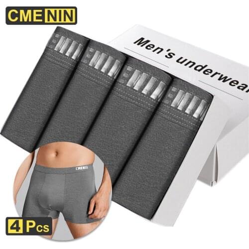 CMENIN 4Pcs Free Shipping Cotton Sexy Boxer Mans Underwear Men Breathable Mens Underpants Boxershorts Men Boxer For Men CM009