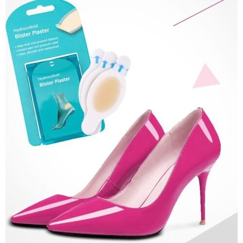4Pcs/Box Blister Bandages Waterproof Hydrocolloid Plaster Adhesive Anti-Wearing Heel Gel Sticker Pain Relief Pedicure Patch Pads