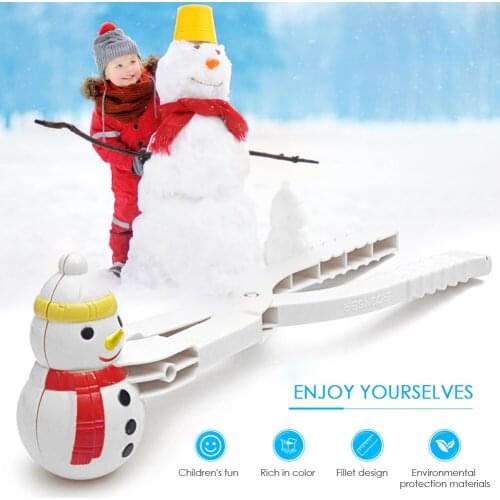 5Pcs Snowball Maker Cute Snowman Snowball Clip Anti-Freeze Snow Ball Molds Kit Color Fun Nieve Toys for Children Kids