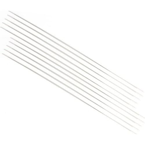 97QE 10x Big Eye Curved Beading Needles For DIY Bracelet Necklace Stringing 125x0.6mm